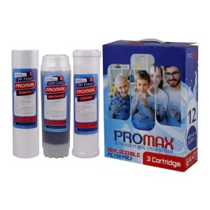 فیلتر پیش تصفیه دستگاه تصفیه آب خانگی پرومکس (promax) - پک سه عددی